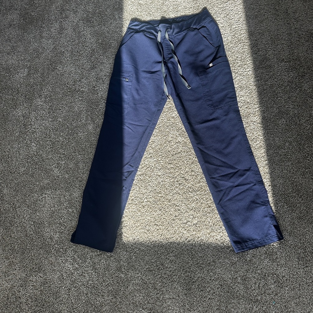 Figs Navy Blue Yola Skinny Skinny Scrub Pants